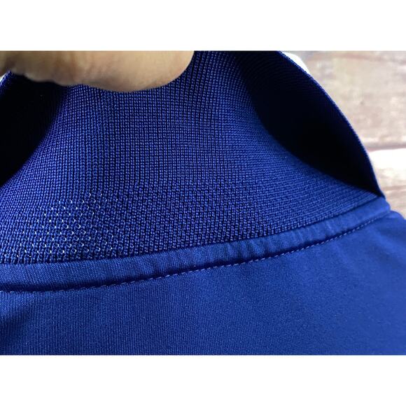 Nike Mens Polo Shirt Size XL Blue Dri-Fit Standard Fit Striped - Picture 9 of 11